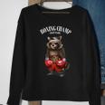 Funny Boxing Champion Raccoon Fighter Sweatshirt Gifts for Old Women