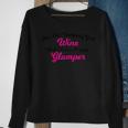 Funny Camping Girl Wine Happy Glamper Sweatshirt Gifts for Old Women