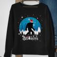 Christmas Xmas Bigfoot Believe Sasquatch In Moon Light Sweatshirt Gifts for Old Women