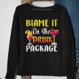 Cruise Blame It On The Drink Package Cocktail Summer Sweatshirt Gifts for Old Women
