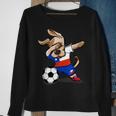 Dabbing Dog Chile Soccer Jersey Chilean Football Lover Sweatshirt Gifts for Old Women