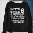 Holiday Postal Worker Christmas Sweatshirt Gifts for Old Women