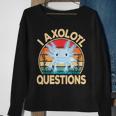 Funny I Axolotl Questions Cute Kawaii Blue Axolotl Retro Sweatshirt Gifts for Old Women