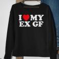 Funny I Heart My Ex Gf I Love My Ex Girlfriend Sweatshirt Gifts for Old Women