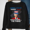 Funny Joe Biden Merry 4Th Of You Knowthe Thing 4Th Of July Sweatshirt Gifts for Old Women