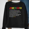 Funny Junenth Difenition Black History Month Pride Men Pride Month Funny Designs Funny Gifts Sweatshirt Gifts for Old Women
