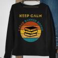 Funny Keep Calm I Read Banned Books Book Lovers Sweatshirt Gifts for Old Women
