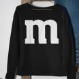 Letter M Groups Halloween Team Groups Costume Sweatshirt Gifts for Old Women