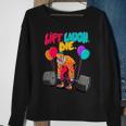 Funny Lift Laugh Die Gym Weightlifting Bodybuilding Fitness Sweatshirt Gifts for Old Women