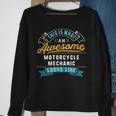 Funny Motorcycle Mechanic Awesome Job Occupation Sweatshirt Gifts for Old Women