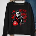 No You Hang Up Calling Ghost Scary Spooky Halloween Sweatshirt Gifts for Old Women