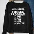 Postal Worker Mail Carrier Fitness Program Sweatshirt Gifts for Old Women
