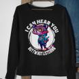 Funny Raccoon I Can Hear You But Im Listening Sweatshirt Gifts for Old Women