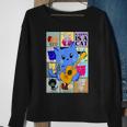 Retro Karma Is A Cat The Eras Cat Day Cat Owners Sweatshirt Gifts for Old Women