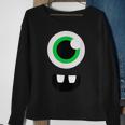 Funny Scary Monster Eyeball Face | Halloween Costume Sweatshirt Gifts for Old Women