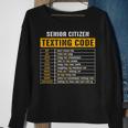 Funny Senior Citizens Texting Code Fathers Day For Grandpa Sweatshirt Gifts for Old Women