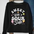 Funny Sweets Candy Patch Kids Sweet With A Sour Side Sweatshirt Gifts for Old Women