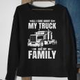 Funny Trucker Gifts Men Truck Driver Husband Semi Trailer Sweatshirt Gifts for Old Women
