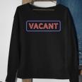 Funny Vacant Sign Dumb Brain Vintage Retro Gift Sweatshirt Gifts for Old Women