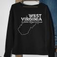 Funny West Virginia Offensive Roast Slogan Silhouette Offensive Funny Gifts Sweatshirt Gifts for Old Women