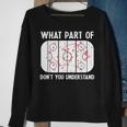Funny What Part Of Hockey Dont You Understand Hockey Player Sweatshirt Gifts for Old Women