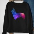 Galaxy Corgi Dog Space And Stars Lover Gift Sweatshirt Gifts for Old Women