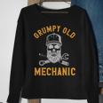 Garage Automechanic Car Guy Grumpy Old Mechanic Gift For Mens Sweatshirt Gifts for Old Women