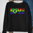 Gay Pride Brazilian Brazil Flag Sweatshirt Gifts for Old Women