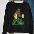 German Bigfoot Sasquatch Lederhose Oktoberfest Costume Sweatshirt Gifts for Old Women