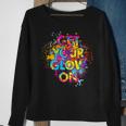 Get Your Glow On Party 80S 90S Retro Colors Glow Squad Party Sweatshirt Gifts for Old Women