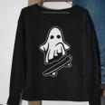 Ghost Skateboarding Halloween Costume Ghoul Spirit Sweatshirt Gifts for Old Women