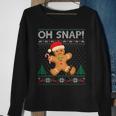Gingerbread Man Cookie Ugly Sweater Oh Snap Christmas Sweatshirt Gifts for Old Women