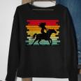 Girl Horse Riding Vintage Cowgirl Dressage Texas Ranch Retro Sweatshirt Gifts for Old Women