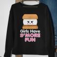 Girls Have Smore Fun Cute Camping Pun Girl Outdoors Gift Sweatshirt Gifts for Old Women