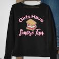 Girls Have Smore Fun Funny Smores Camper Girl Camping Sweatshirt Gifts for Old Women