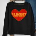 Go Taylor’S Boyfriend Red Heart Here For Taylor Thing Sweatshirt Gifts for Old Women