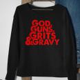 God Guns Grits & Gravy Sweet Southern Style Sweatshirt Gifts for Old Women