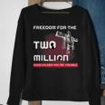 Gods Children Are Not For Sale Embracing Sound Of Freedom Freedom Gifts Sweatshirt Gifts for Old Women