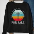 Gods Children Are Not For Sale Jesus Christian America Flag Sweatshirt Gifts for Old Women