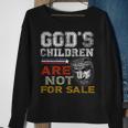 Gods Children Are Not For Sale Retro Sweatshirt Gifts for Old Women