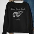 Goose Rocks Beach Maine Shell Sweatshirt Gifts for Old Women