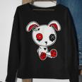 Goth Bunny Doll Lazy Halloween Costume Scary Creepy Gothic Sweatshirt Gifts for Old Women