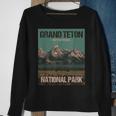 Grand Teton National Park Wyoming Poster Sweatshirt Gifts for Old Women
