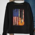 Guitar American Usa Flag Patriotic Guitarist Men Patriotic Funny Gifts Sweatshirt Gifts for Old Women