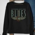 Guitarist Musician Blues Guitar Vintage Blues Music Lover Sweatshirt Gifts for Old Women