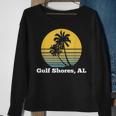 Gulf Shores Alabama Retro Vintage Palm Tree Beach Sweatshirt Gifts for Old Women