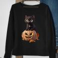 Halloween Cats Cat Sweatshirt Gifts for Old Women