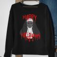 Happy Halloween Scary Nun Costume Cosplay Horror Gift Bloody Sweatshirt Gifts for Old Women