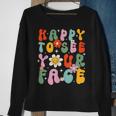Happy To See Your Face Cute First Day Of School Friend Squad Sweatshirt Gifts for Old Women