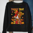 Happy Thanksgiving Day 2023 Pumpkin And Run Cute Turkey Trot Sweatshirt Gifts for Old Women